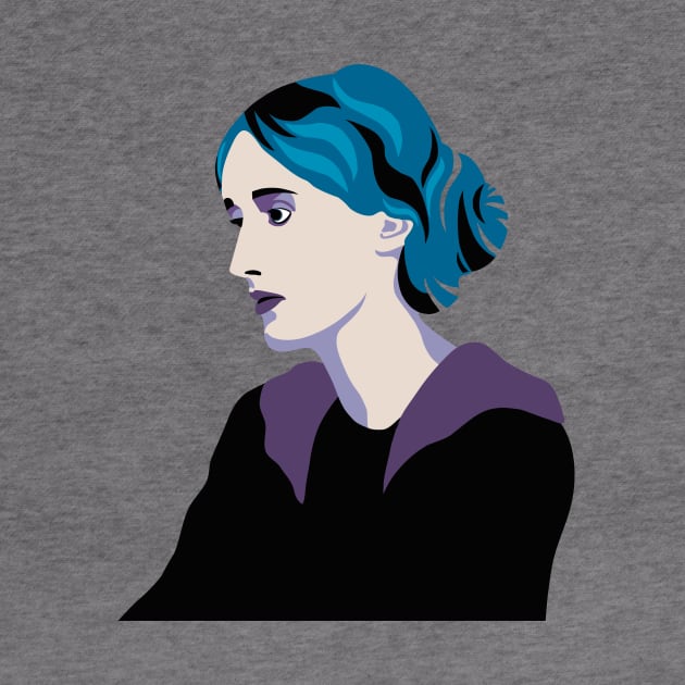 Writer Virginia Woolf by RoeArtwork